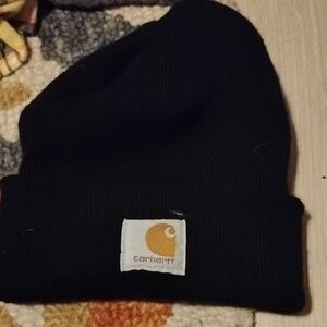 Carhartt Classic Black Knit Beanie Unisex Excellent Condition
